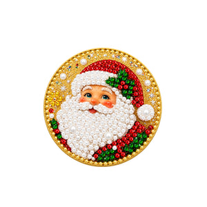 AMZ DIY Santa Claus Pearl and Diamond Ornament: A fun, hands-on holiday decoration for parent-child interaction, easy to make