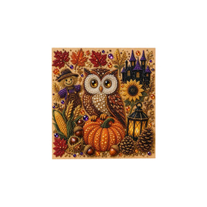 DOWMOO Halloween DIY Pearl and Diamond Art Set - Owl and Pumpkin, DIY Pearl Decorations, and Other Toys