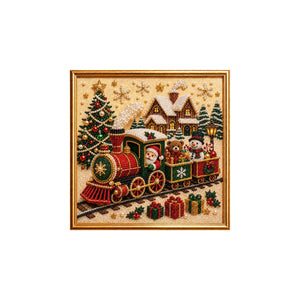 DIY Christmas Pearl Diamond Painting Art Kit - Christmas Train