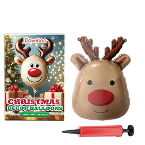 Dowmoo Christmas Balloons: Standing Santa Claus, Reindeer, and Christmas Tree Balloons for Festive Atmosphere Decoration