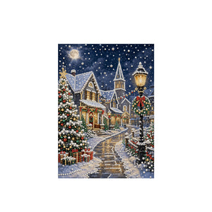 AMZ Pearl Diamond Painting Pearl Art Set Christmas Church 3D Stereoscopic Dual Material Easy to Operate Decoration Other Toys