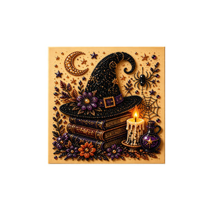 Dowmoo Halloween Pearl Art DIY Kit - Wisdom Book, Creative Decorations for Holiday Parties, Parent-Child Craft Activities