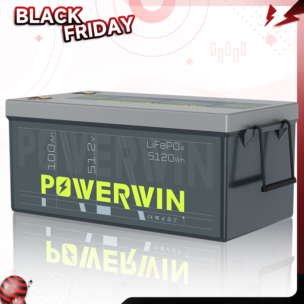 Powerwin BT5120 LiFePO4 Battery Black Friday Sale – 51.2V 100Ah Energy Storage System